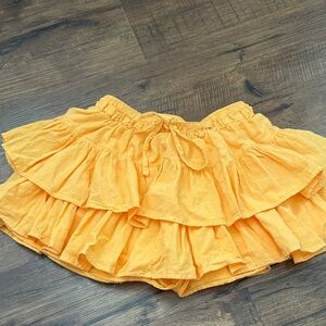 Sunny Yellow Ruffle Skirt